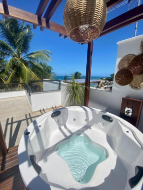 Casasparaisomorro - 1 min da 1ra praia - Terraço com hidromassagem